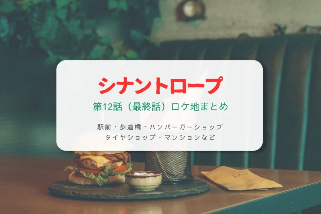 シナントロープ第12話（最終話）ロケ地まとめタイトル