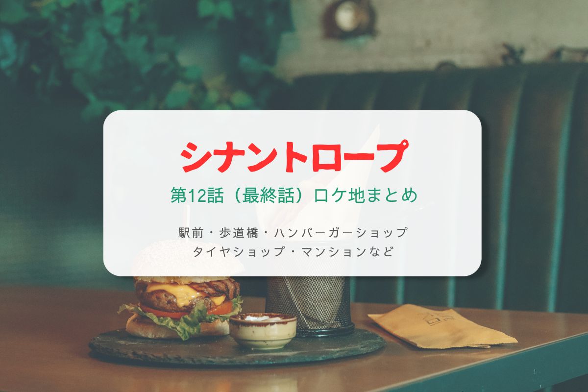 シナントロープ第12話（最終話）ロケ地まとめタイトル